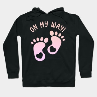 Little Feet Birth Pregnancy funny Baby Gifts Hoodie